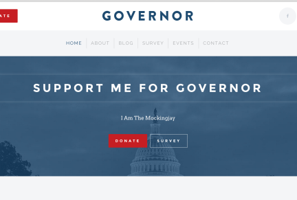 Voter Gravity Website Template 2